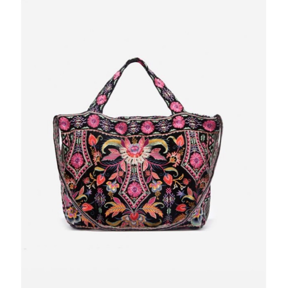 Johnny Was Ioana Velvet Tote